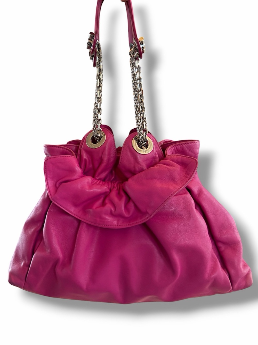 Dior “Le Trente” Pink Lambskin Leather Shoulder Bag Handbag & COA - Picture 7 of 16